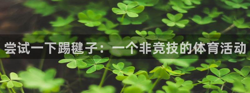 米兰体育官网下载招商电话是多少号码：尝试一下踢毽子：